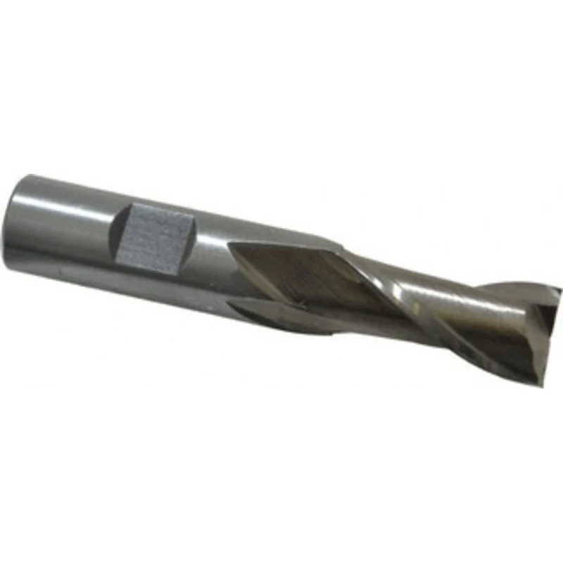 Value Collection 5/8, 1-5/16 LOC, 5/8 Shank Diam, 3-7/16 OAL, 2 Flute, High Speed Steel Square End Mill Single End, U...